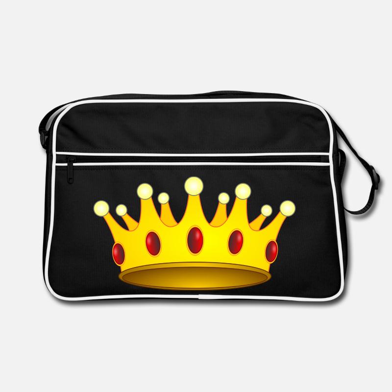 Krone für König oder Königin Retro Tasche