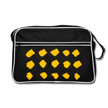 Pattern - Retro Bag - black/white - Front