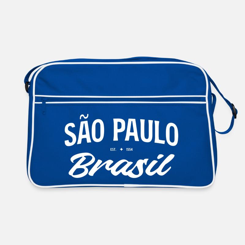 Sao Paulo Brasil Retro Script Retro Bag
