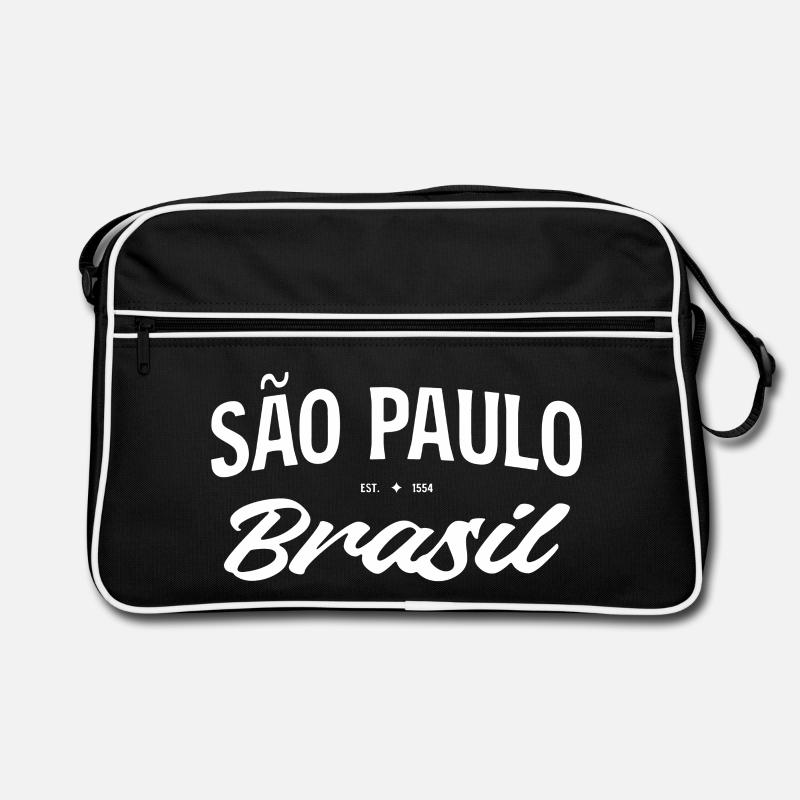 Sao Paulo Brasil Retro Script Retro Bag