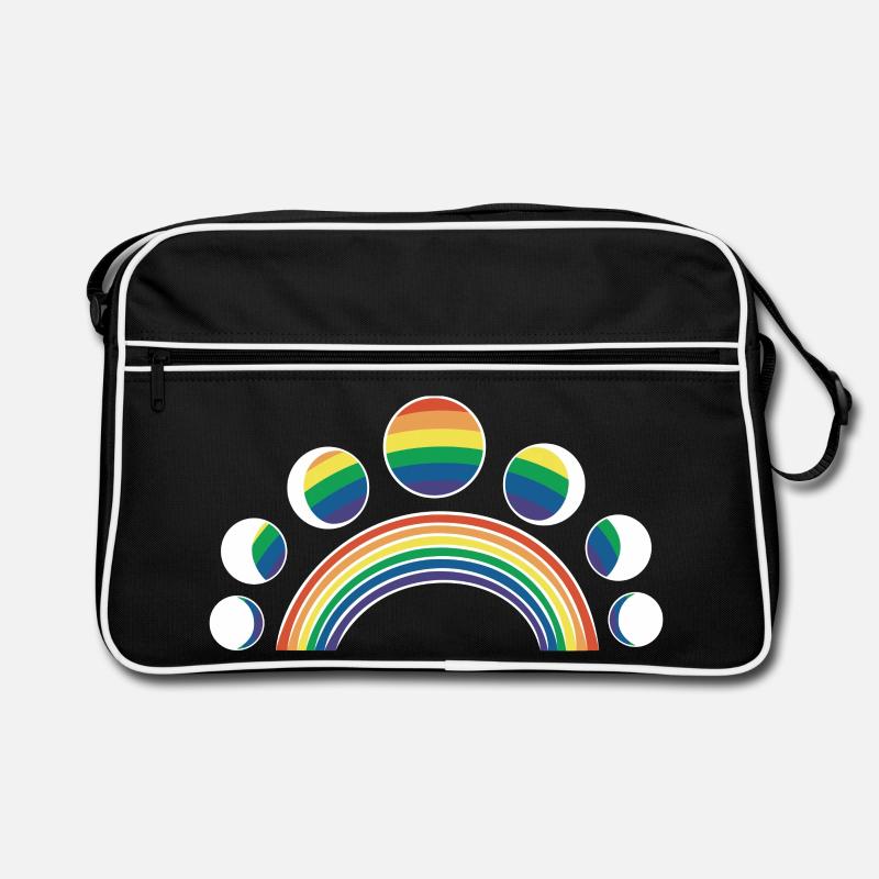LGBT Moon Phases Moons Rainbows Retro Bag