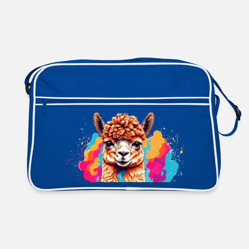 Lama Farbexplosion Retro Tasche