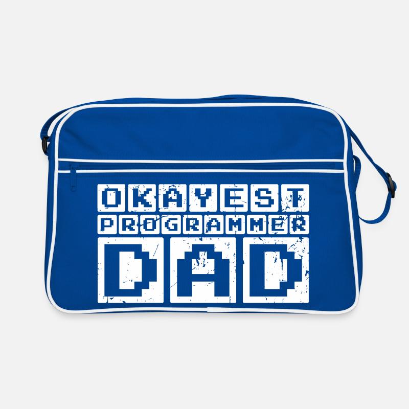 Okayest Programmer Dad Retro Tasche