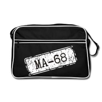 Mannheim 68 - Retro Bag - black/white - Front