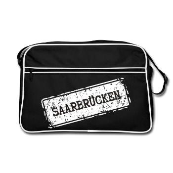 Saarbrücken City Logo Design - Retro Bag - black/white - Front