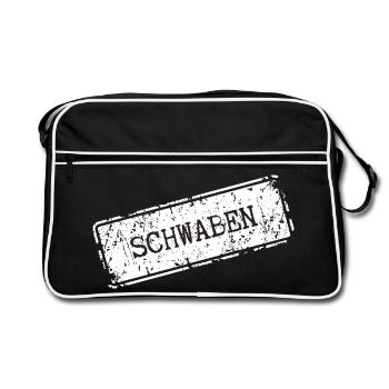 Conception du nom de la ville de Souabe - Sac Retro - noir/blanc - Devant