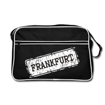 Conception du logo de la ville de Francfort - Sac Retro - noir/blanc - Devant