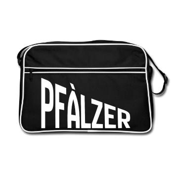 Pfälzer - Retro Tasche - Schwarz/Weiß - Vorne