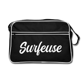 Surfeuse - Sac Retro - noir/blanc - Devant