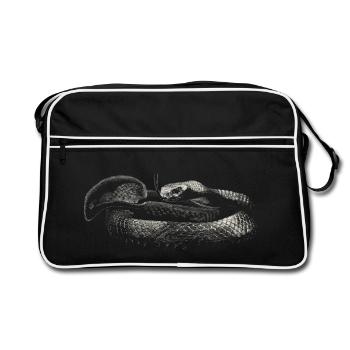 Snake - Sac Retro - noir/blanc - Devant
