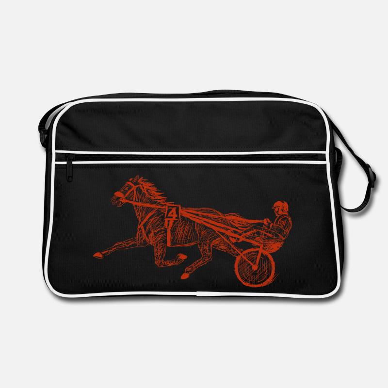 trotter - Sac Retro - noir/blanc