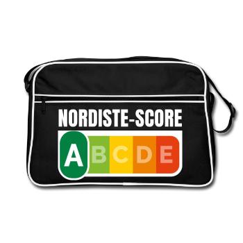 NORDISTE SCORE - Humour noir - Sac Retro - noir/blanc - Devant