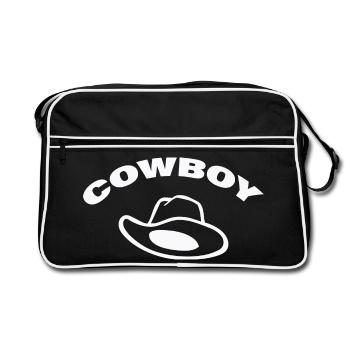 COW-BOY - Sac Retro - noir/blanc - Devant