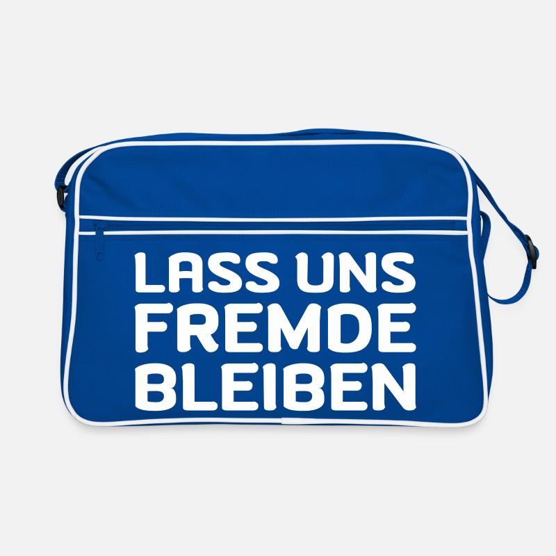 Lass Uns Fremde Bleiben Fun Geschenk Retro Tasche