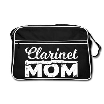 Clarinette maman - Sac Retro - noir/blanc - Devant