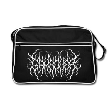 Death Metal Game Over Text Shirt - Sac Retro - noir/blanc - Devant