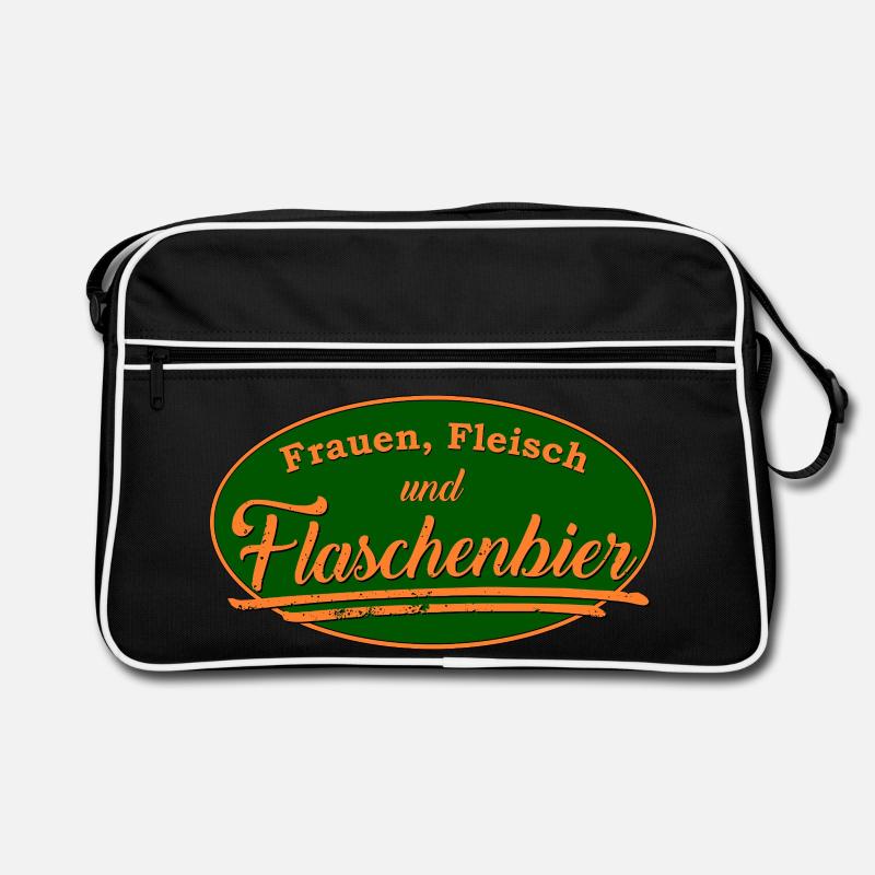 Frauen Fleisch Flaschenbier Retro Schild Retro Tasche