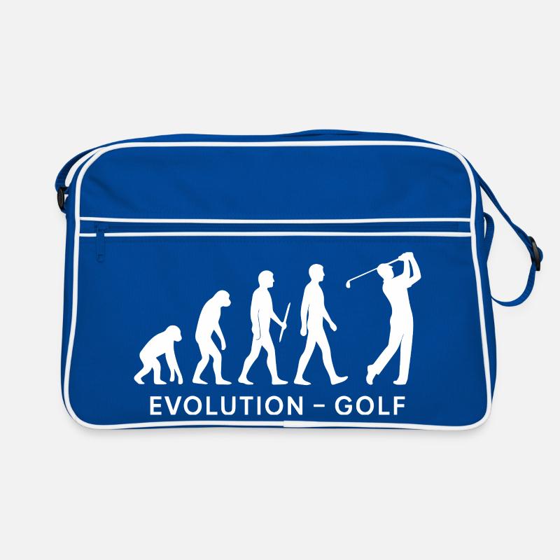 Evolution Golf Lustiger Golfer Humor Design Retro Tasche