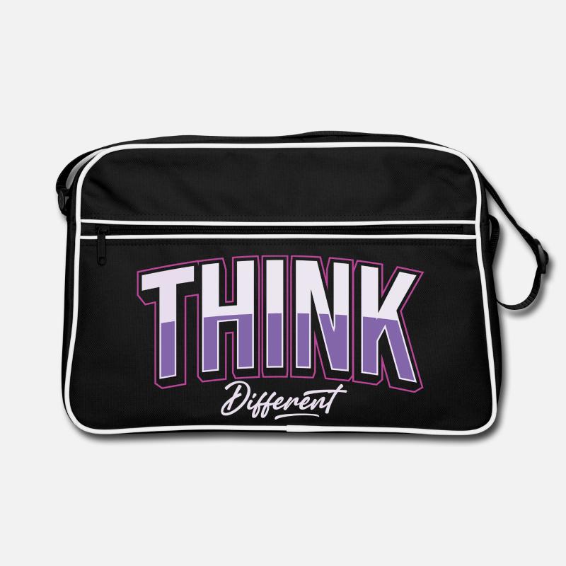 Denke anders Retro Tasche