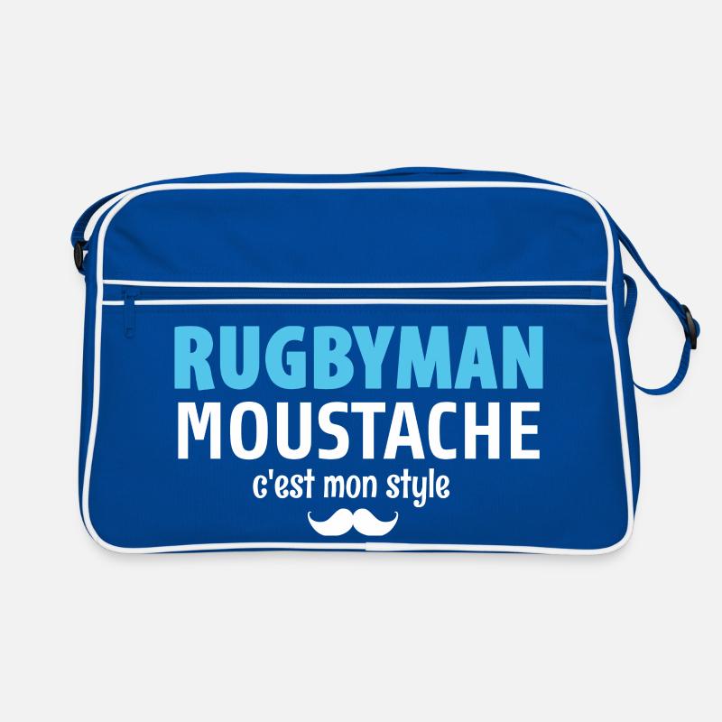 Rugby Moustache Style Statement Sac Retro