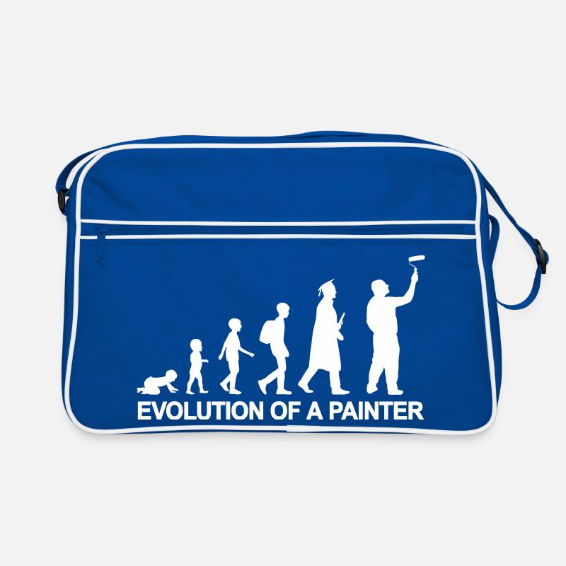 Development from child to painter Retro Bag