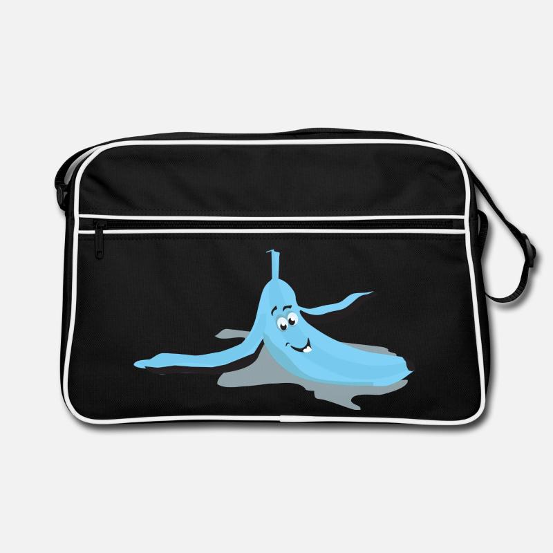 Oeil glissé banane - Sac Retro - noir/blanc