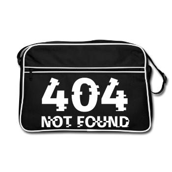 Computer, Internet, Computer - Retro Bag - black/white - Front