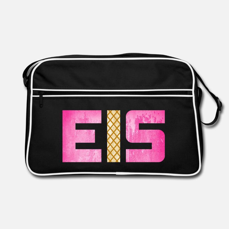 Eis Waffel Eisdiele Eiscreme Eiskrem Sommer pink Retro Tasche