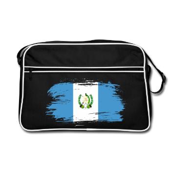 Guatemala flag - Retro Bag - black/white - Front