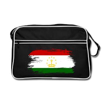 tajikistan flag - Retro Bag - black/white - Front