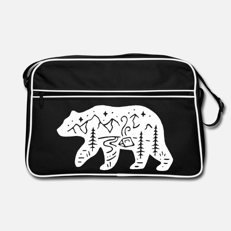 Natur Totem Eisbär Retro Tasche