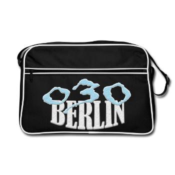 Berlin 030 Chemise exclusive - Sac Retro - noir/blanc - Devant