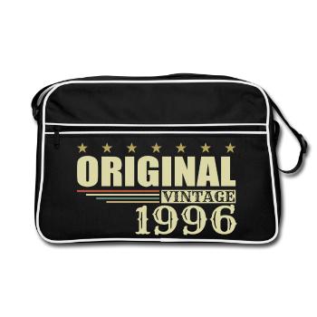 1996 Birthday 1996 - Retro Bag - black/white - Front