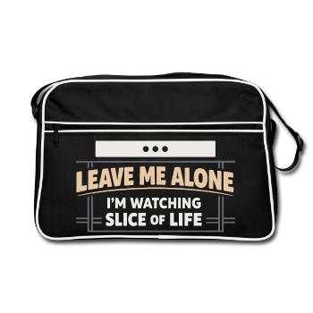 Anime introvert Weeb couch potato - Retro Bag - black/white - Front