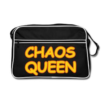 Chaos Queen - Retro Bag - black/white - Front