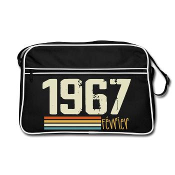 February 1967 - February 1967 Anniversary 1967 - Retro Bag - black/white - Front