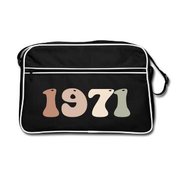 1971 - Retro Bag - black/white - Front