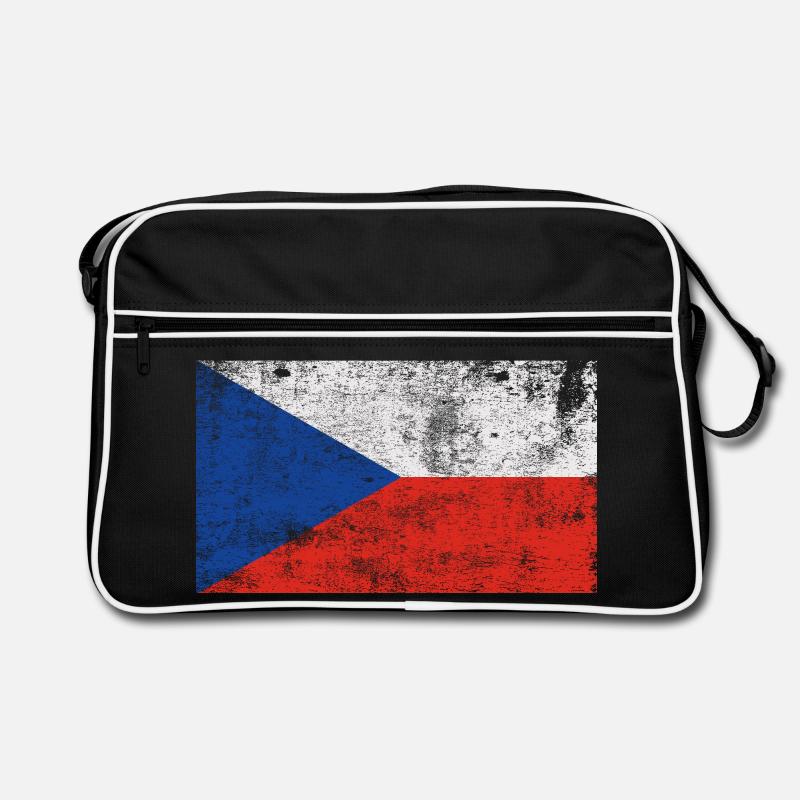Drapeau Tchéquie Drapeau Grunge Retro Vintage Sac Retro