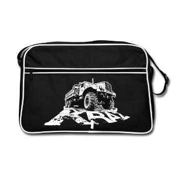 Lettrage KRAZ - Sac Retro - noir/blanc - Devant