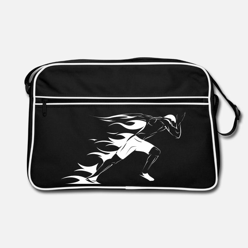 Athletics Sports Training Symbol Runner Graphic Retro Bag