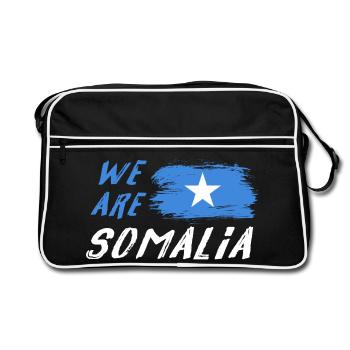 Nous sommes la Somalie - Sac Retro - noir/blanc - Devant