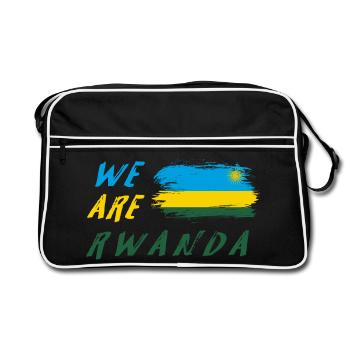 Nous sommes le Rwanda - Sac Retro - noir/blanc - Devant