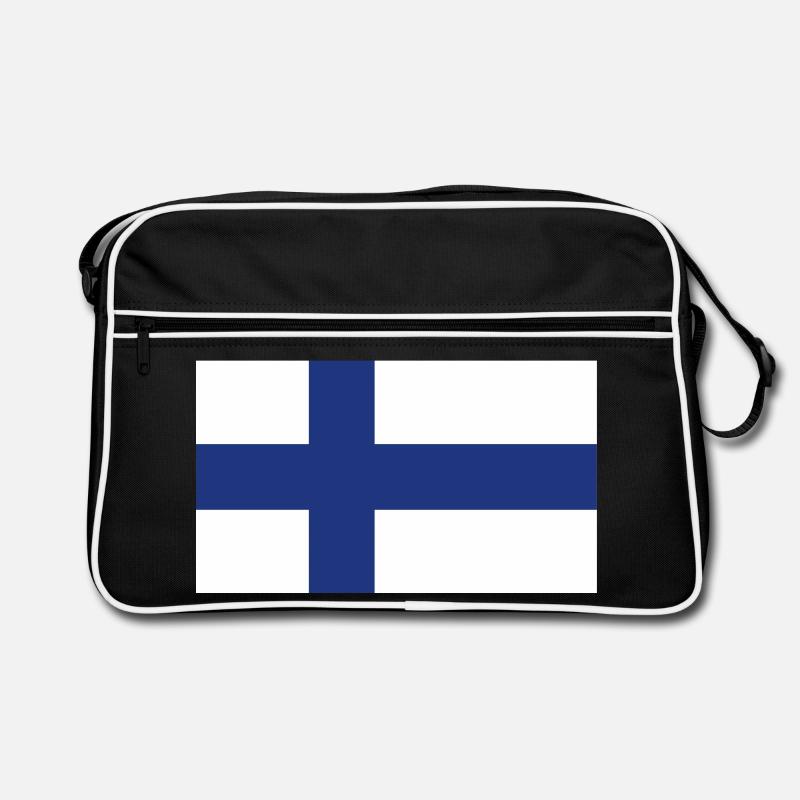 Drapeau national de la Finlande Sac Retro