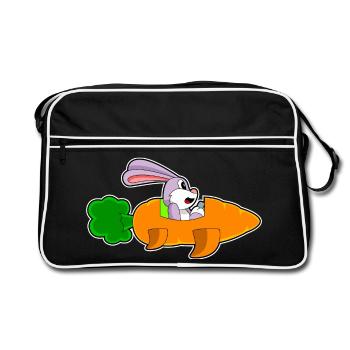 Lapin Carotte - Sac Retro - noir/blanc - Devant