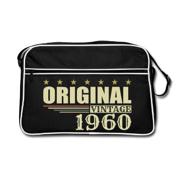 1960 Birthday 1960 - Retro Bag - black/white - Front