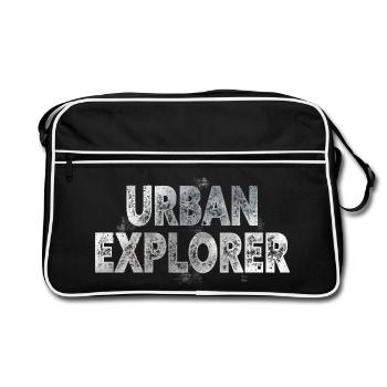 Urban explorer - Retro Bag - black/white - Front