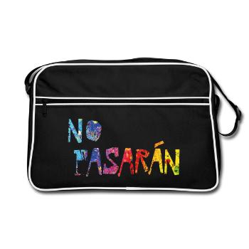 No Pasaran - Retro Bag - black/white - Front