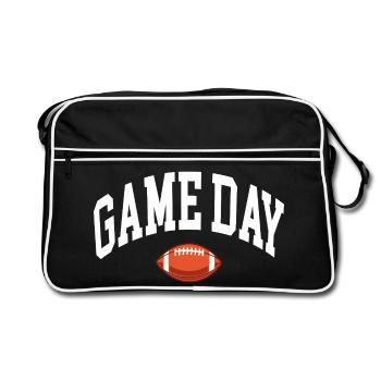 Game Day Football Fan - Retro Bag - black/white - Front