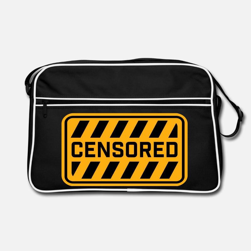 Déclaration drôle censurée Logo de la liberté Sac Retro
