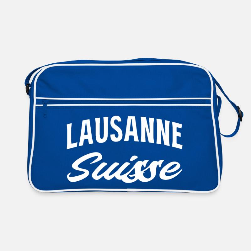 Lausanne Suisse Script Sac Retro